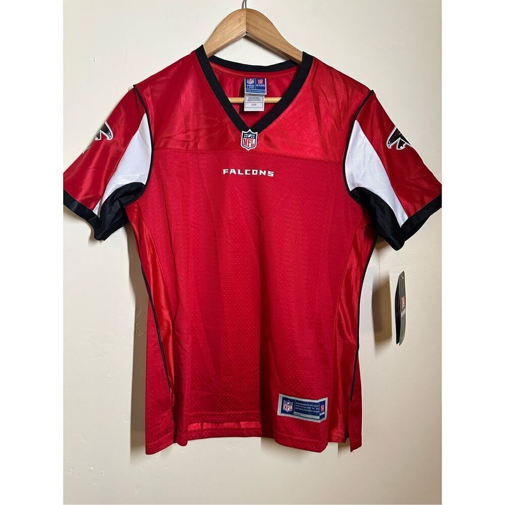 NFL Atlanta Falcons Black Red Jersey Size Small New